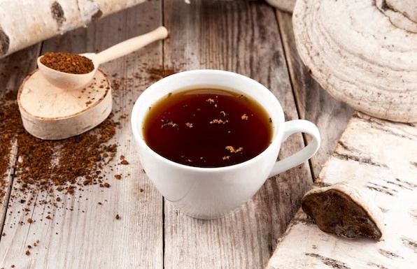 차가버섯 끓이는 과정