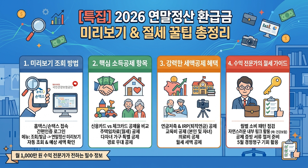 연말정산 환급금 미리보기 조회 방법
