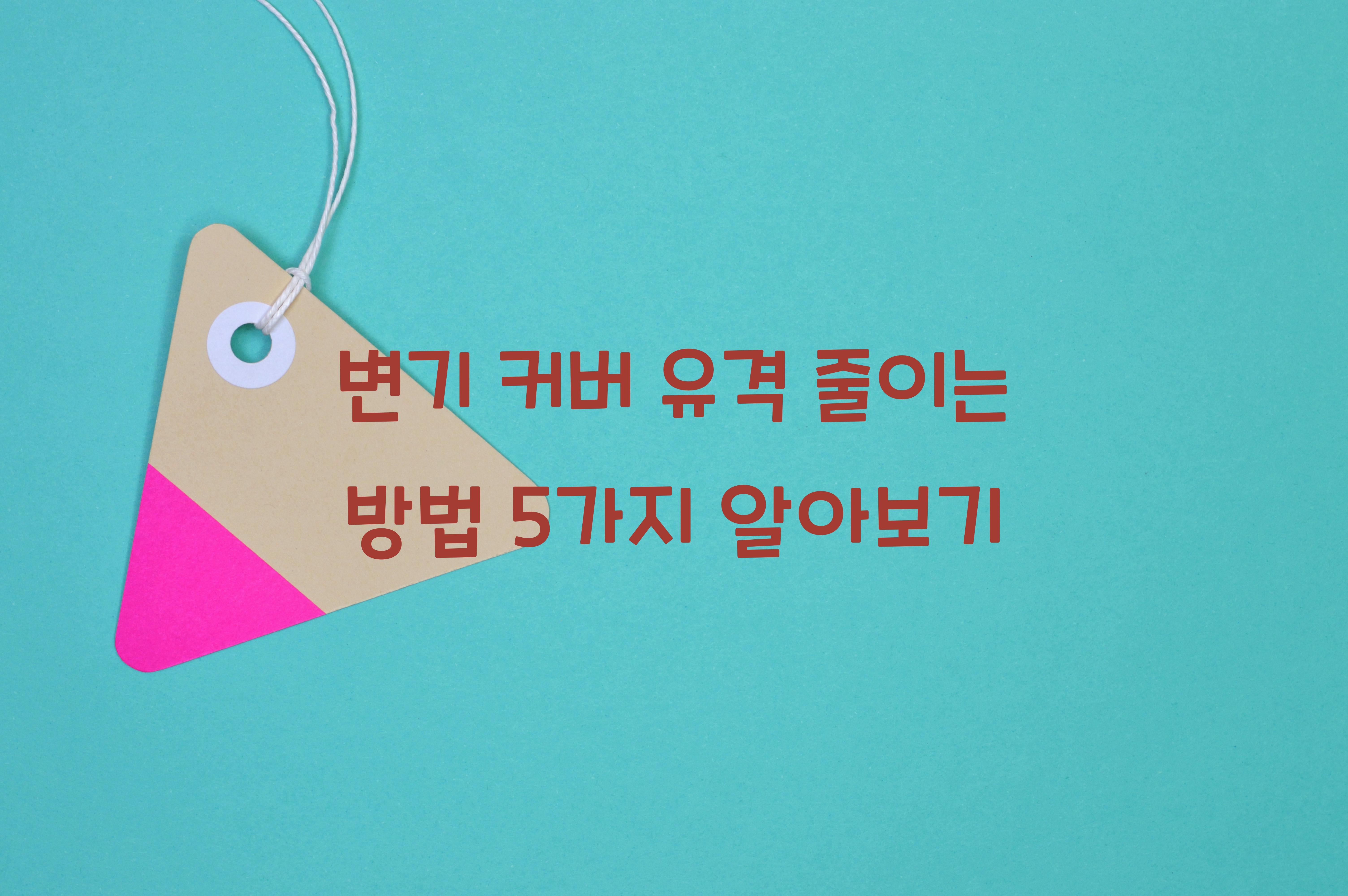 변기 커버 유격 줄이는 방법