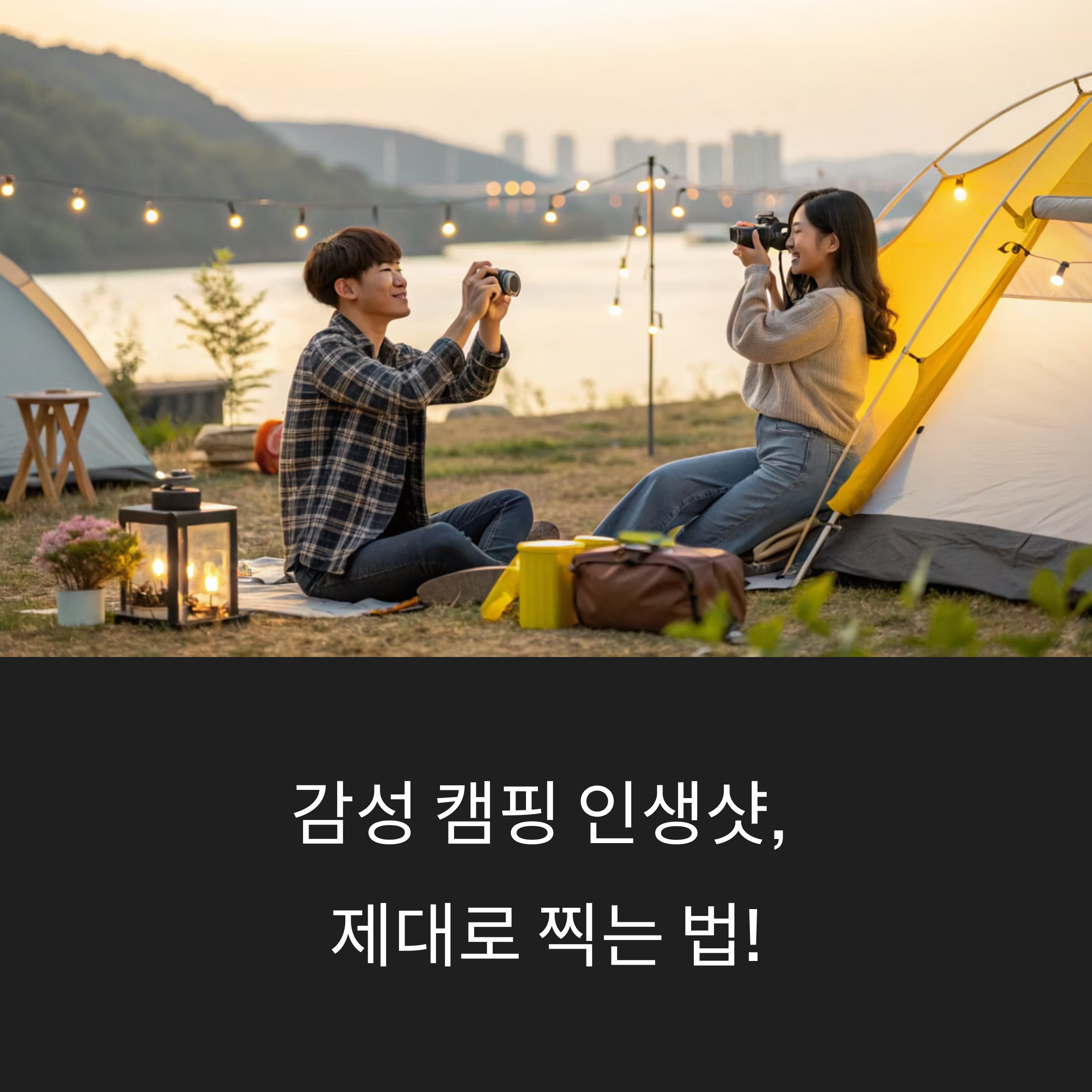 감성 캠핑 인생샷, 제대로 찍는 법! 2025년 국내 핫플 총정리
