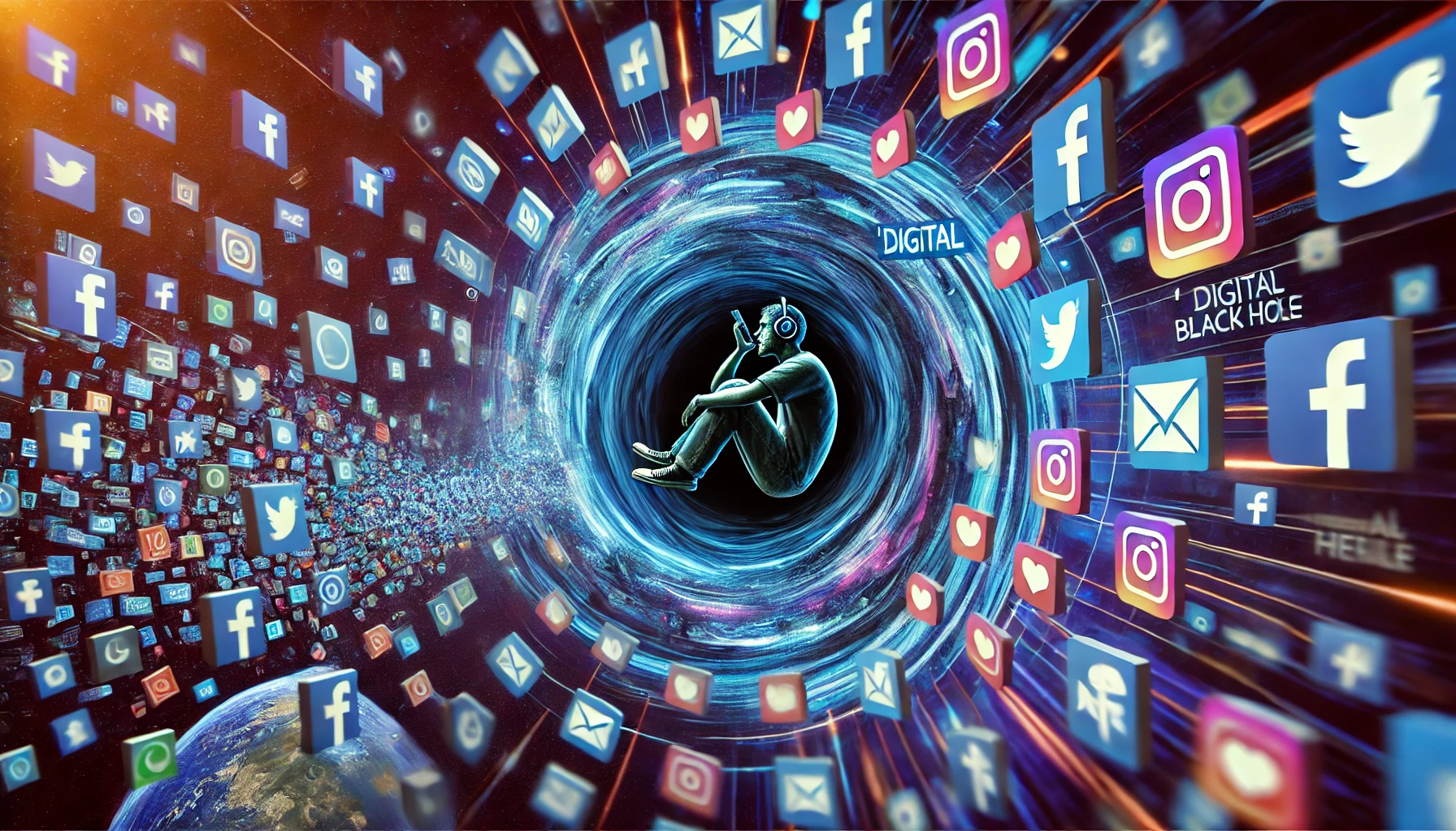 디지털 블랙홀: SNS 중독이 몰래 훔쳐가는 당신의 정신건강