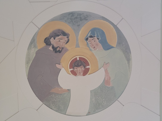 부산 서면성당 성가정 그림