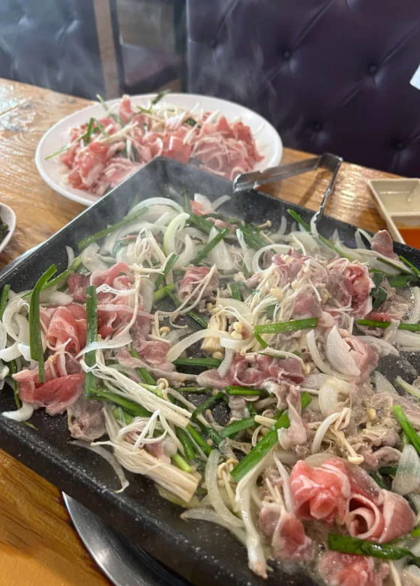 산더미 오리불고기