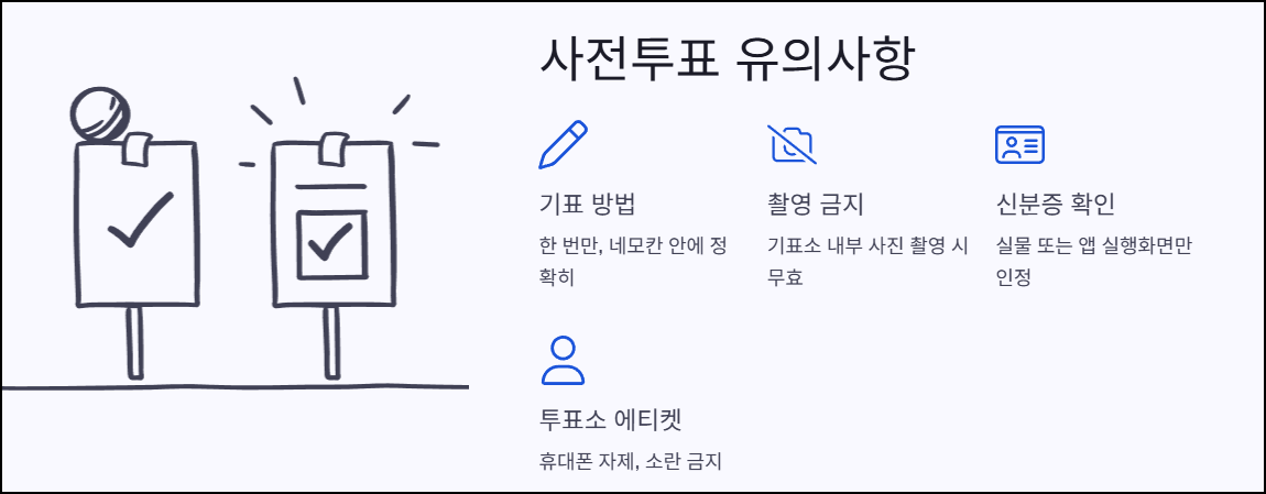 사전투표 유의사항