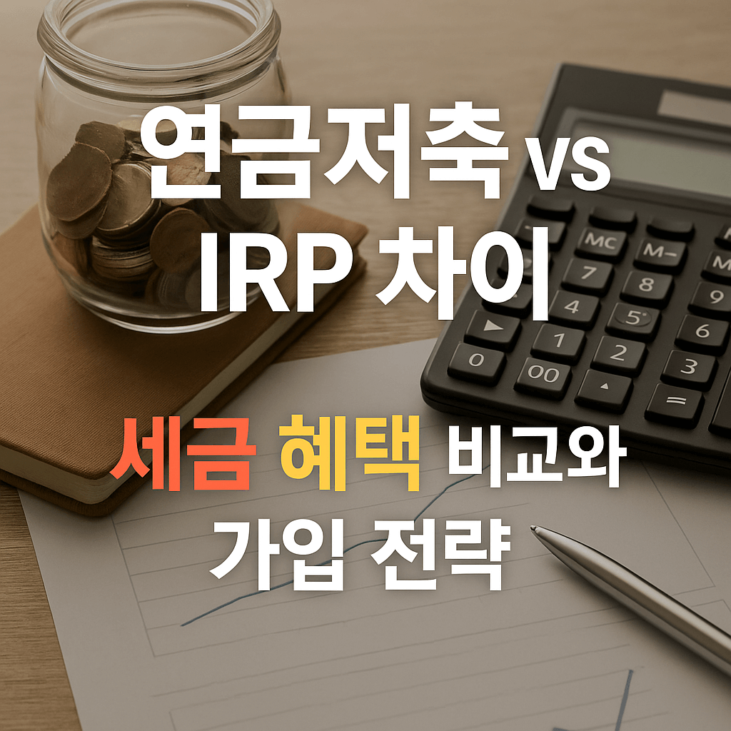 연금저축 vs IRP 차이점