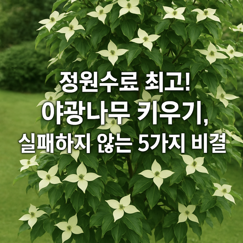 정원수로 최고! 야광나무 키우기, 실패하지 않는 5가지 비결