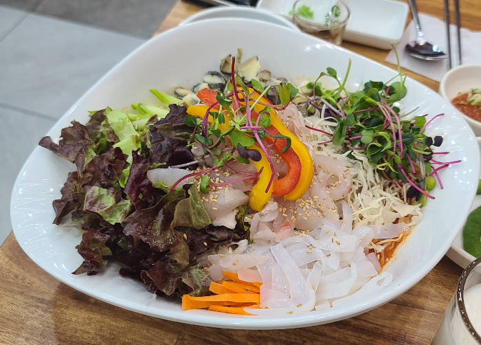 도다리회 세꼬시 탐나종합어시장 송도랜드마크점 송도맛집 메뉴판 물회