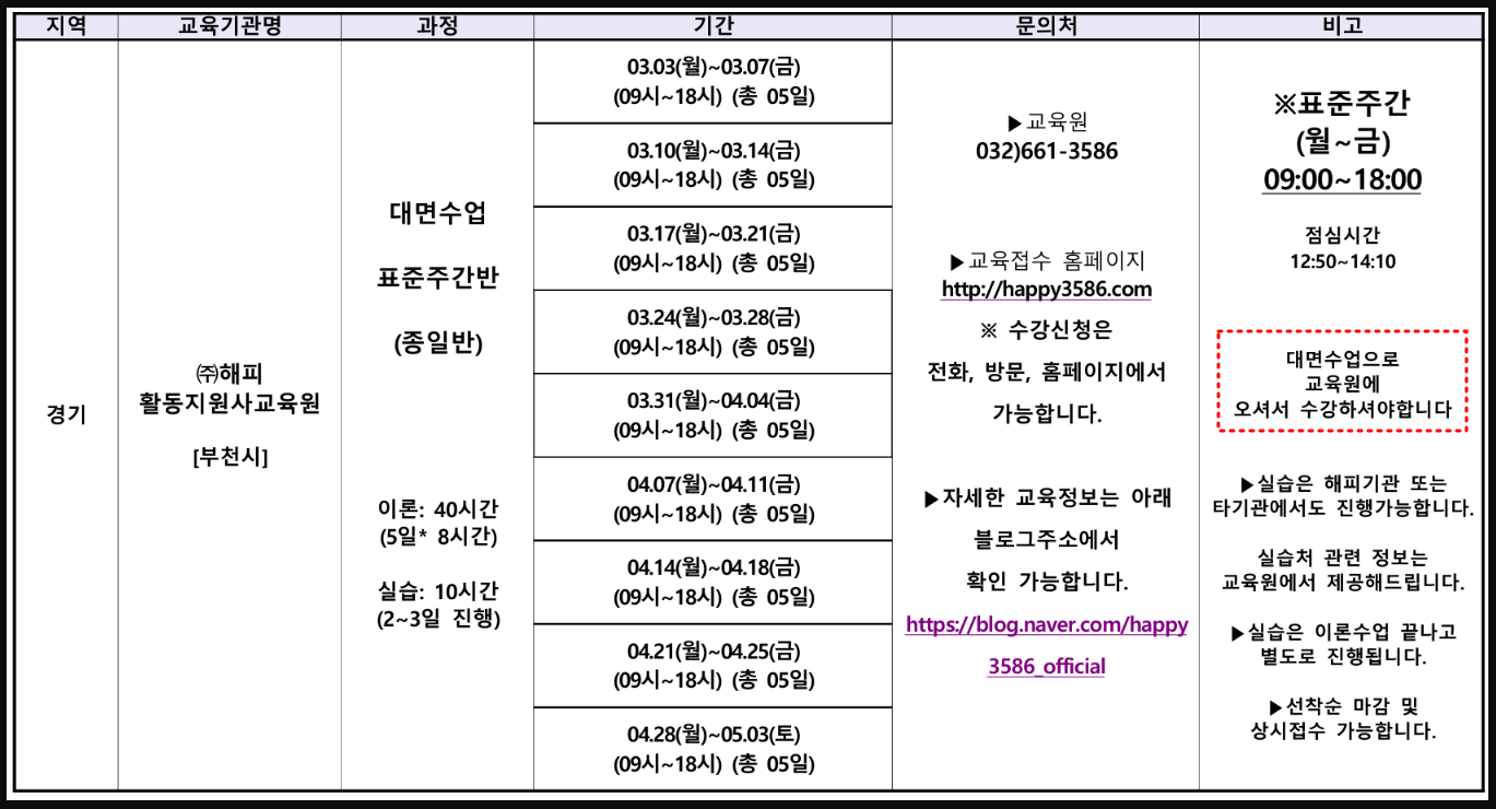 장애인 활동지원사