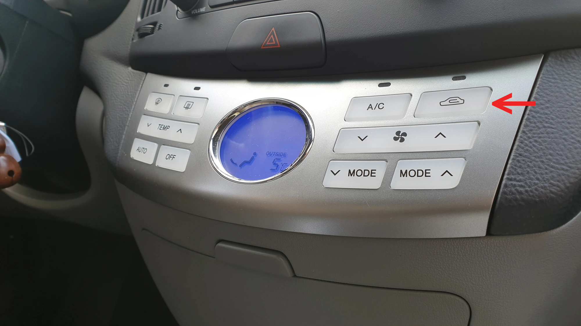 히터 에어컨 유턴표시 내기순환모드