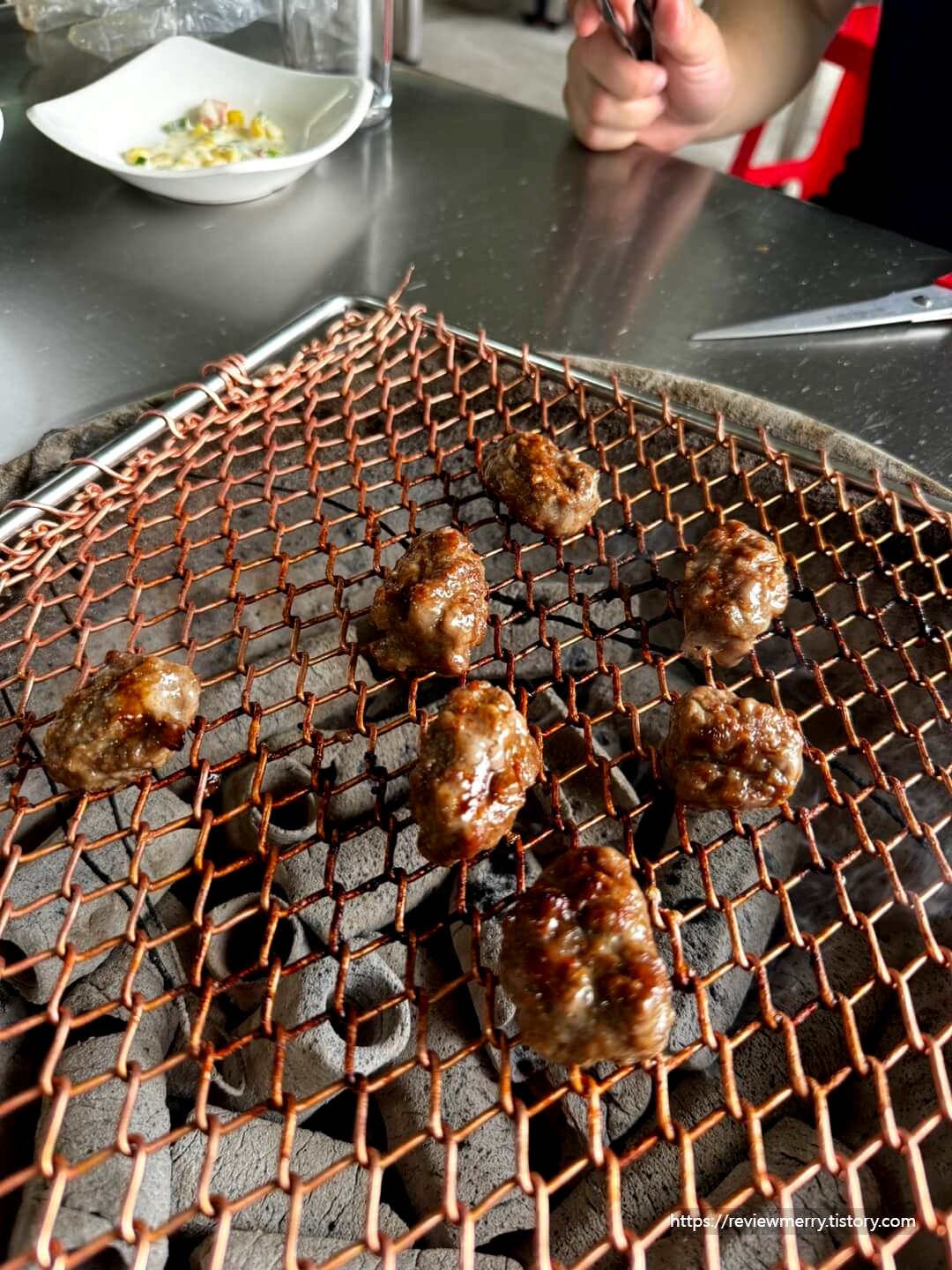 구워지는 떡갈비