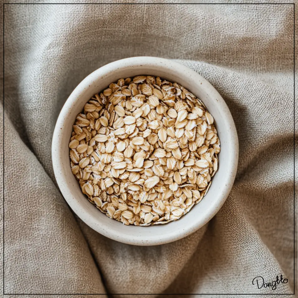 롤드-오트밀-다이어트-롤드-오트밀-가공되지-않은-사진