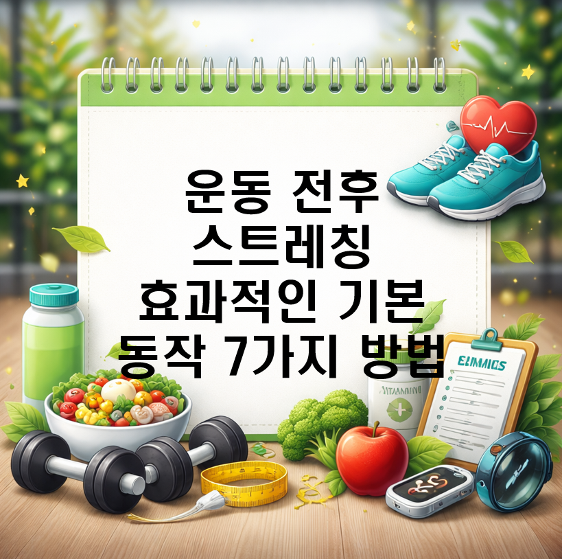 운동 전후 스트레칭 효과적인 기본 동작 7가지 방법