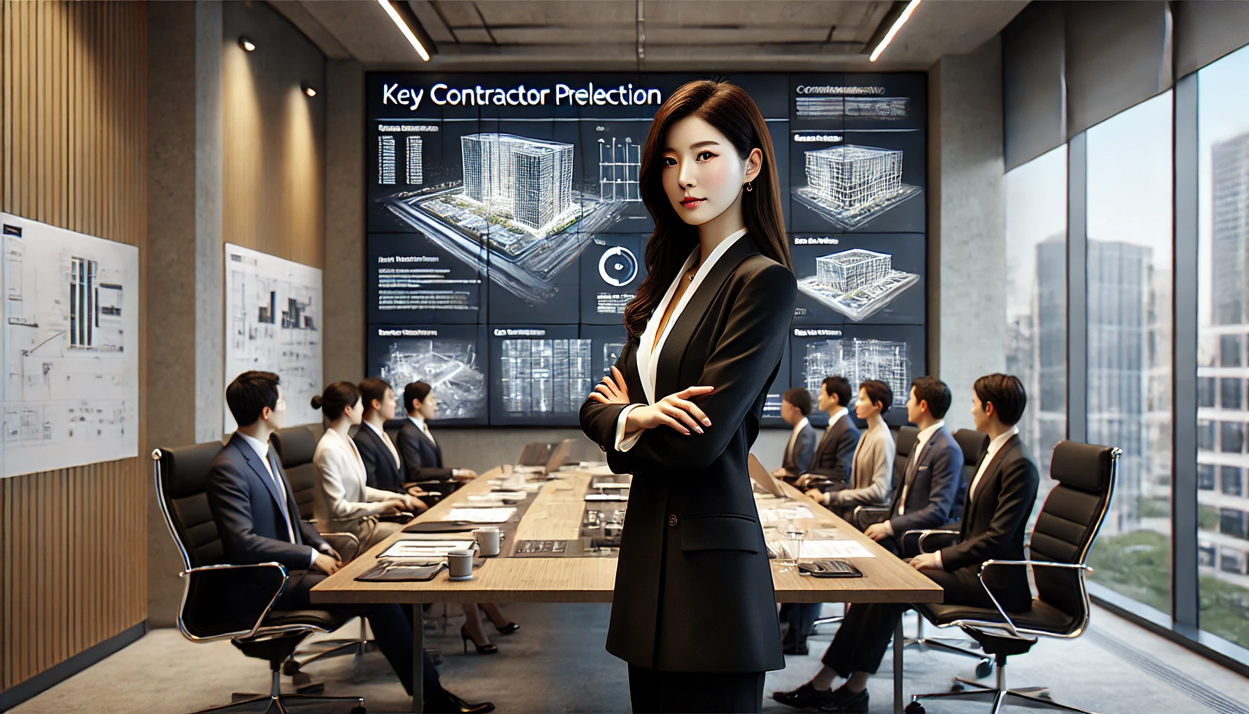 재개발 시공사 선정 관련 회의 이미지