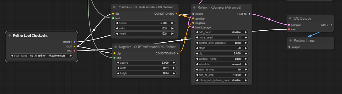 Refiner 모델 연결