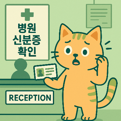 병원 신분증 확인 모바일로 하자