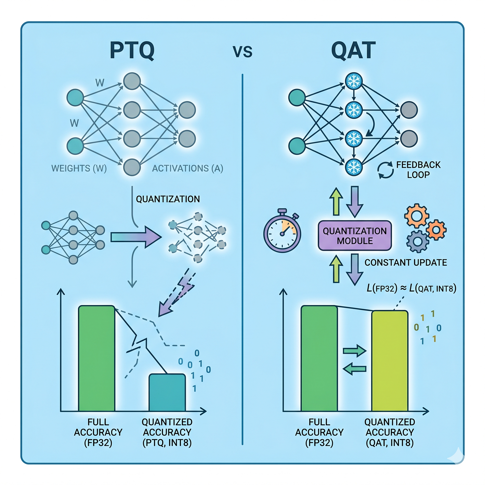 PTQ vs QAT
