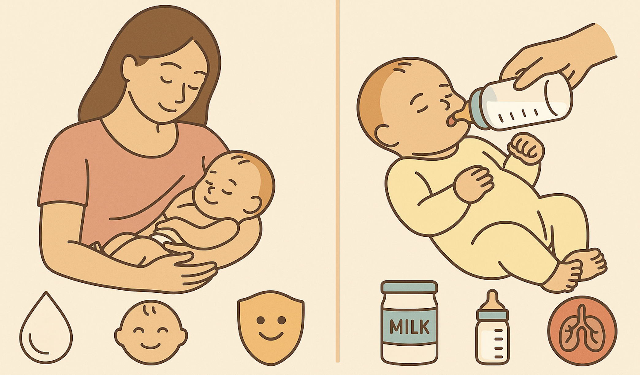 모유 분유 차이 모습