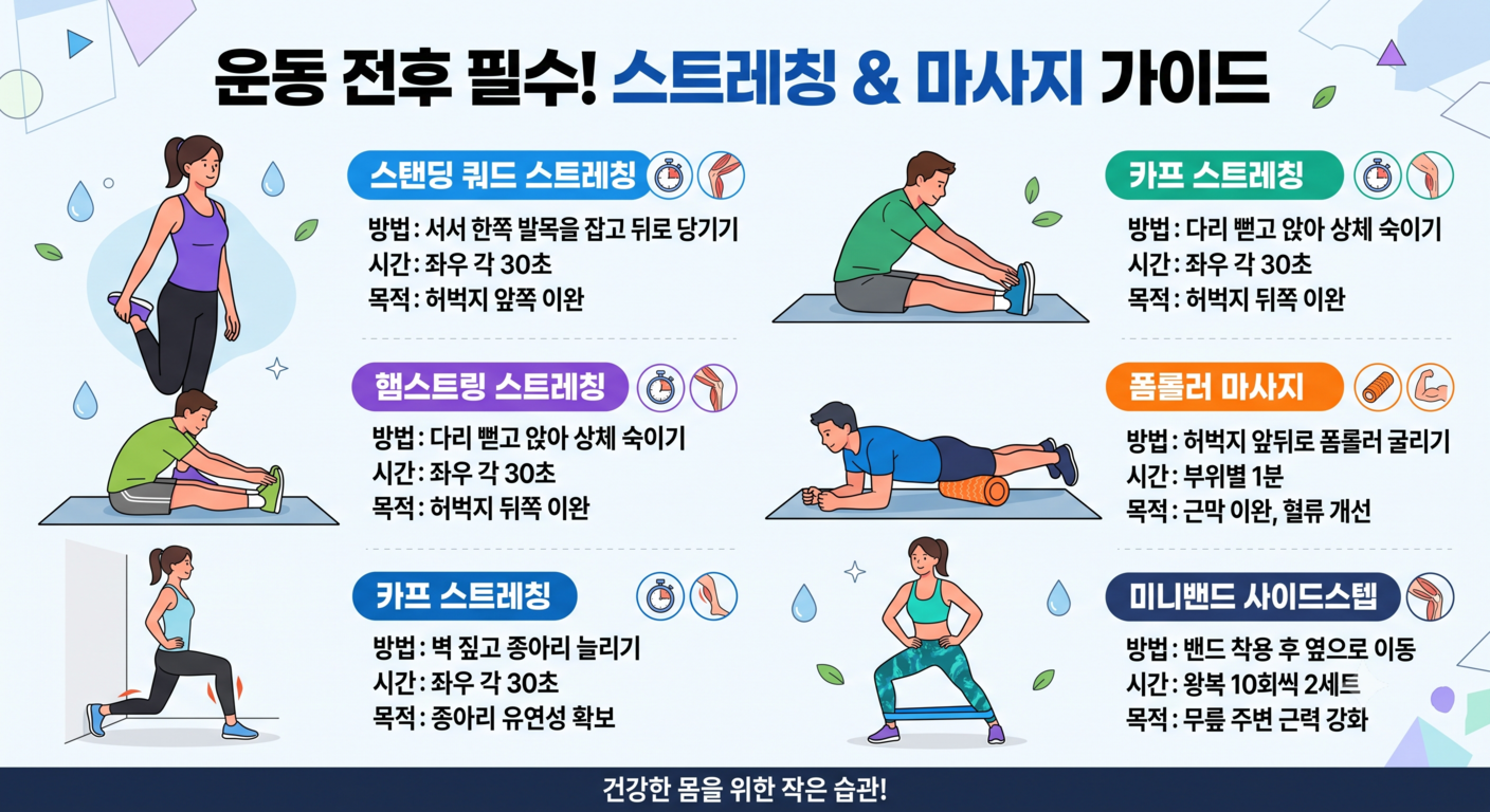 운동 전 스트레칭 6가지