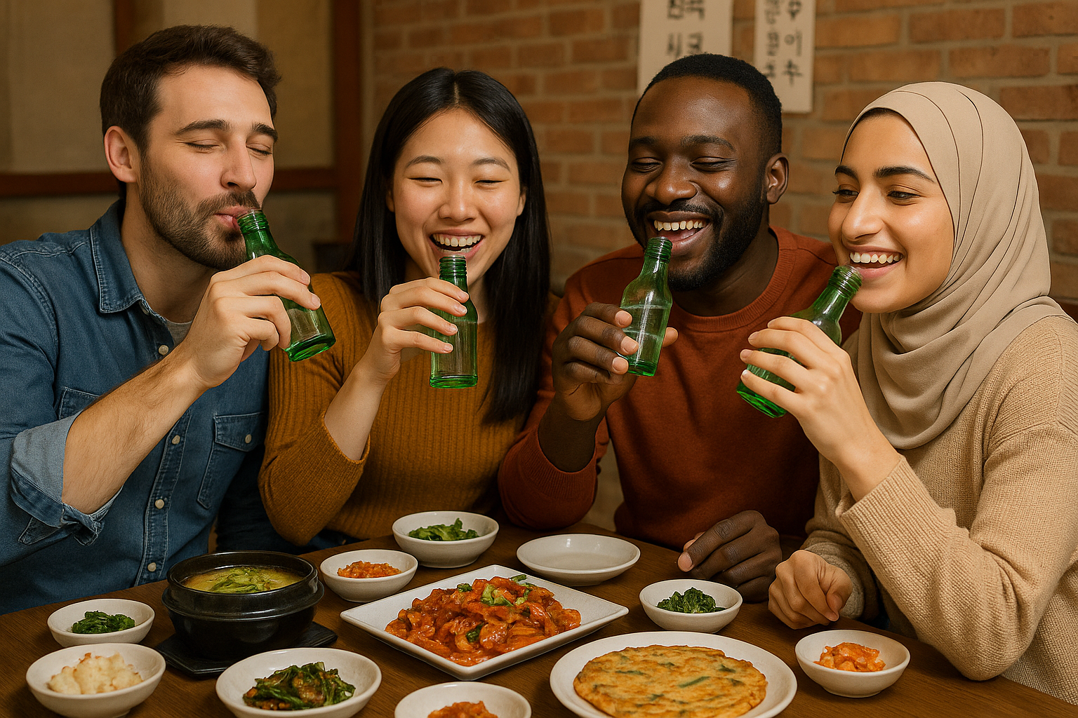 외국인들의 소주 체험