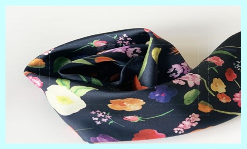 플로럴 패턴 스카프