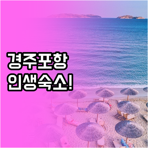 가족 연인과 떠나는 경주 포항 풀빌라..