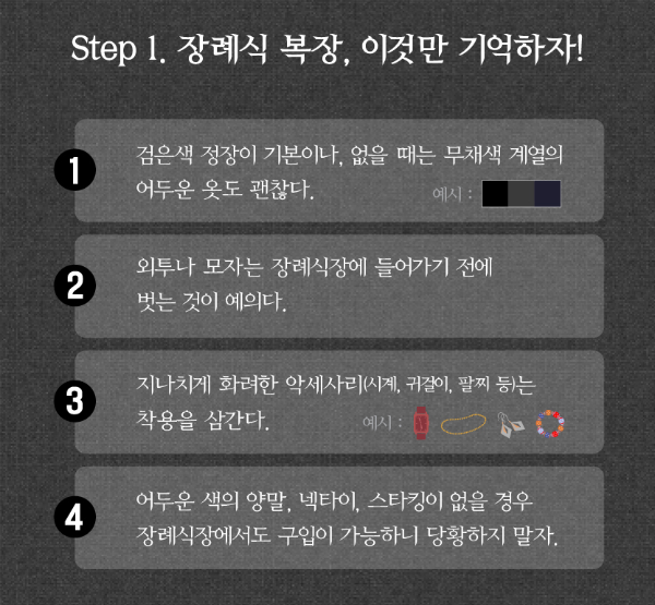 여름 장례식장 복장