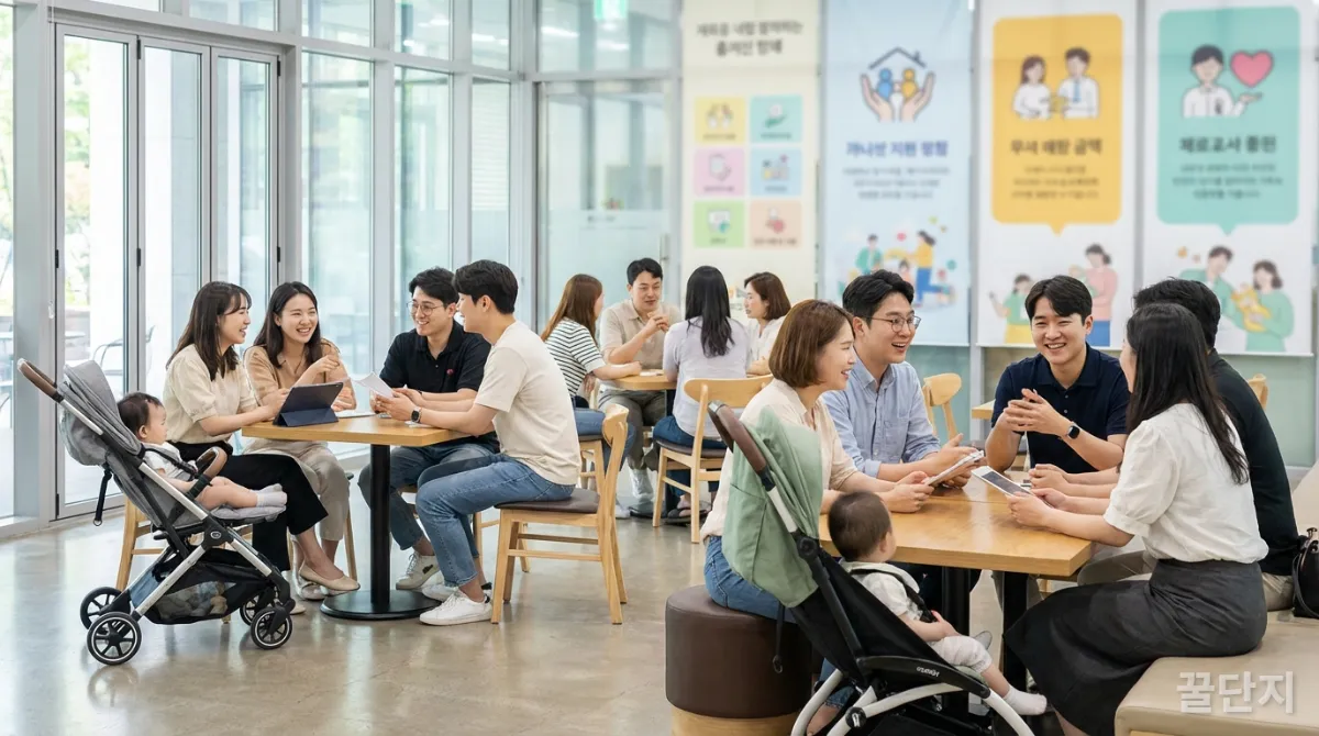2026년 임신&middot;출산 지원 정책에 대해 정보를 공유하는 한국인 초보 부모들