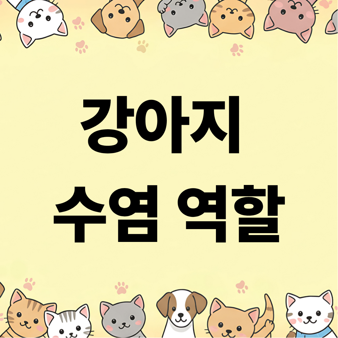 강아지 수염 역할