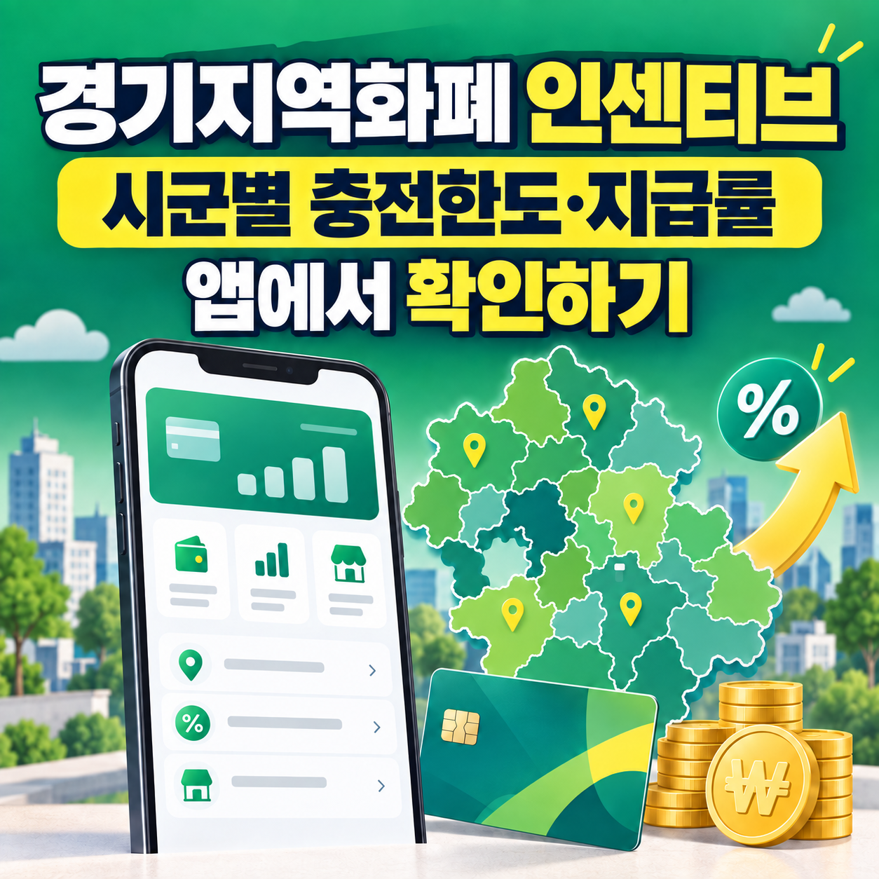 경기지역화폐 인센티브 확인 방법 - 시군별 충전한도&middot;지급률 찾기