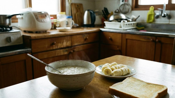 토스트, 빵, 바나나 등 탄수화물 음식 사진
