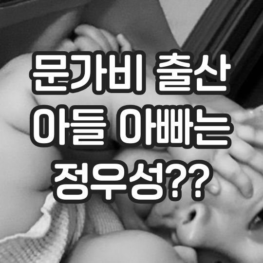 문가비, 출산 소식 공개 정우성 아들 인정