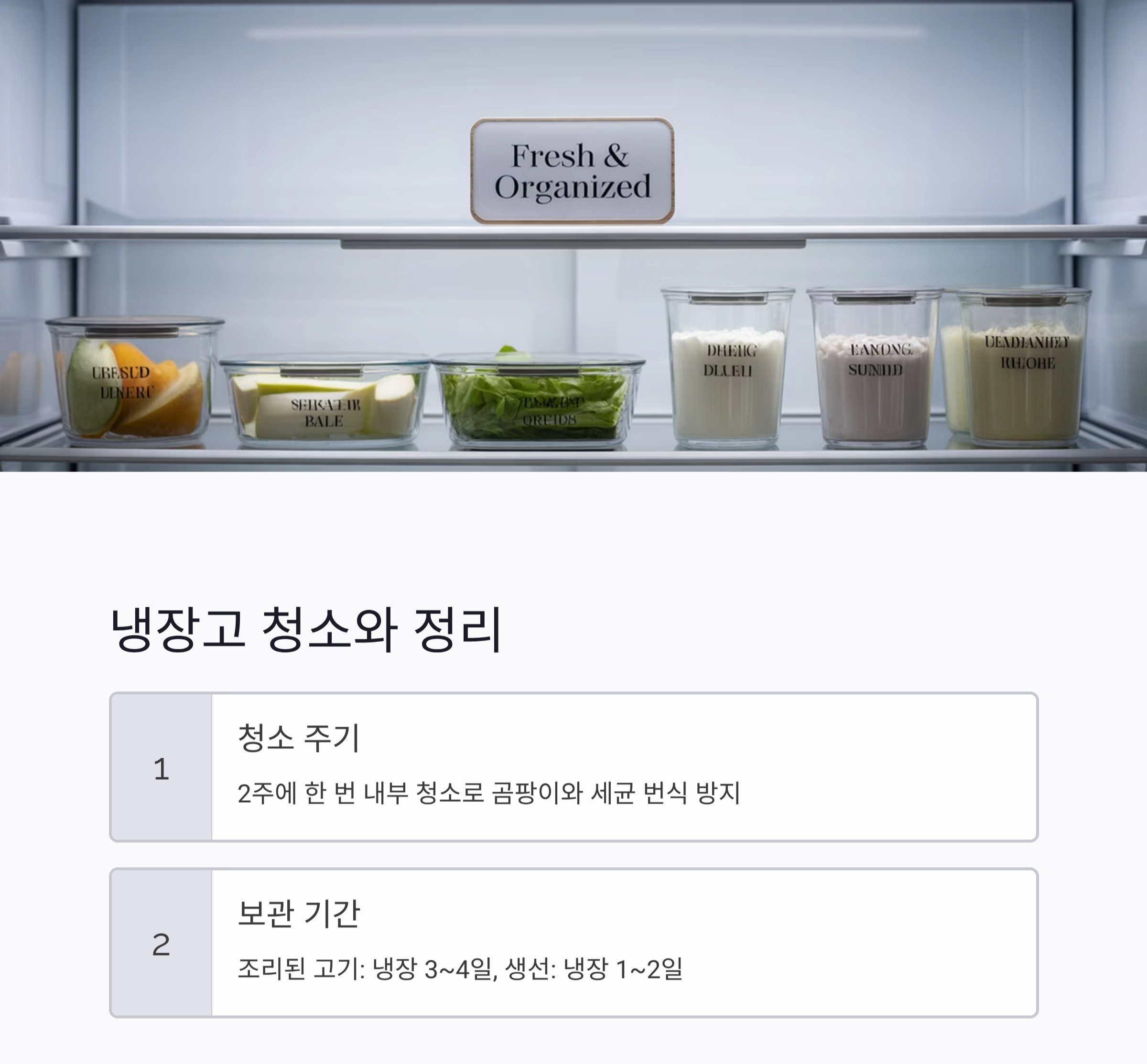 식중독 막는 똑똑한 음식 보관 기준 완벽 가이드