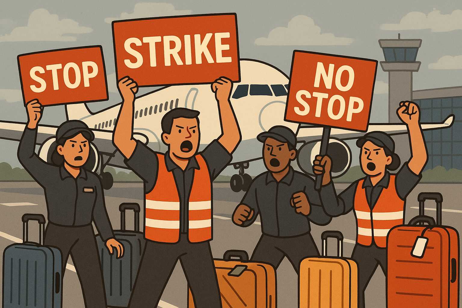 2025 인천공항 파업 썸네일 사진 관련.