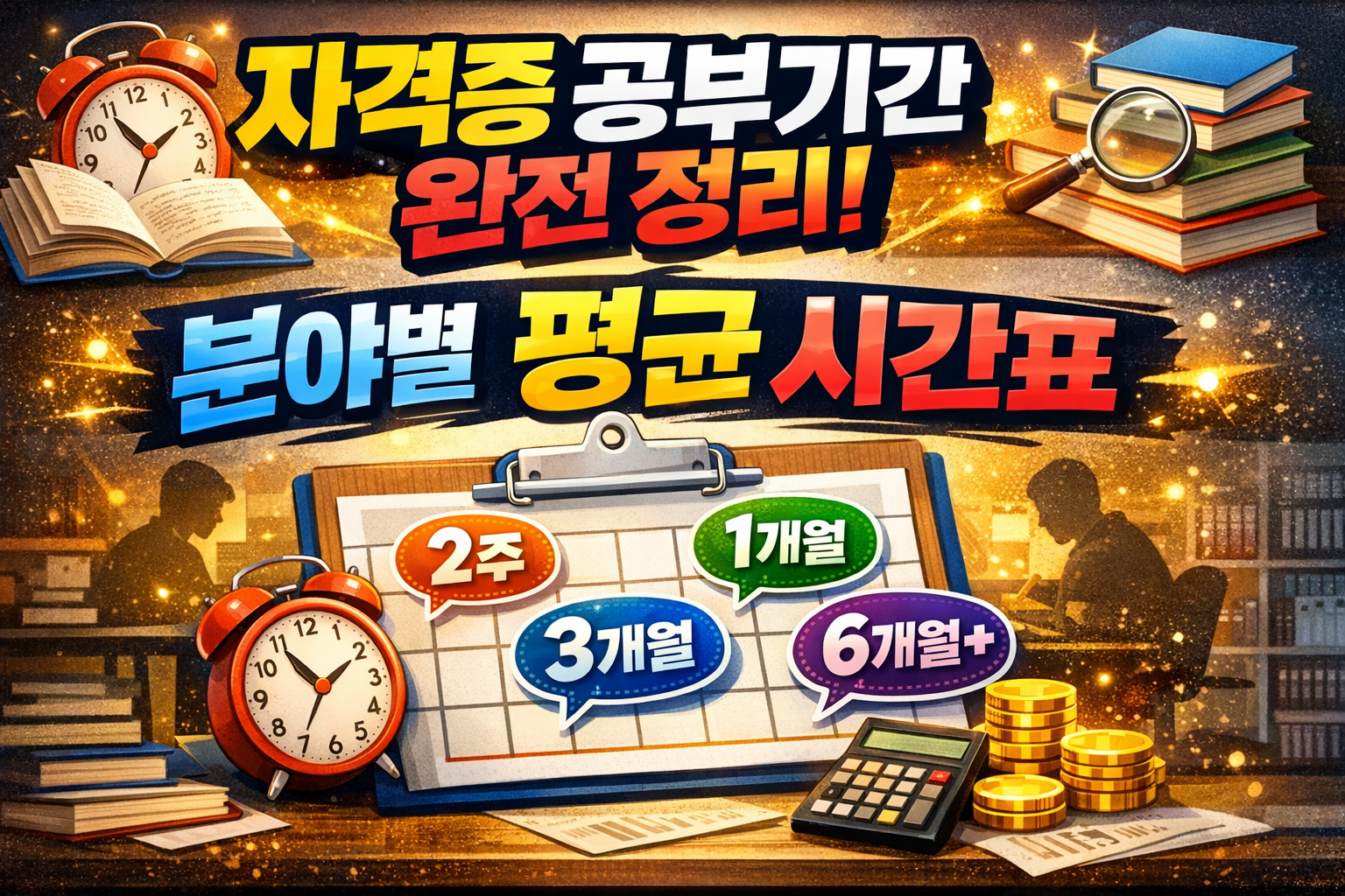 자격증 공부기간 완전 정리