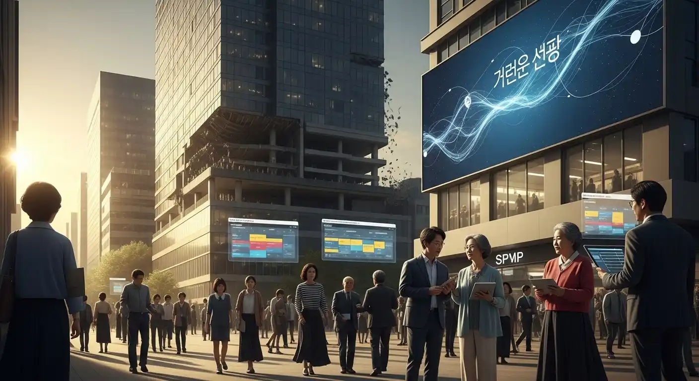 <img src="longevity_life_structure_shift.webp" alt="수명 혁명으로 인해 전통적인 삶의 구조가 해체되고, 유연한 생애 설계가 요구되는 미래 사회를 상징적으로 표현한 이미지 입니다">