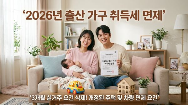 출산가구 취득세 면제