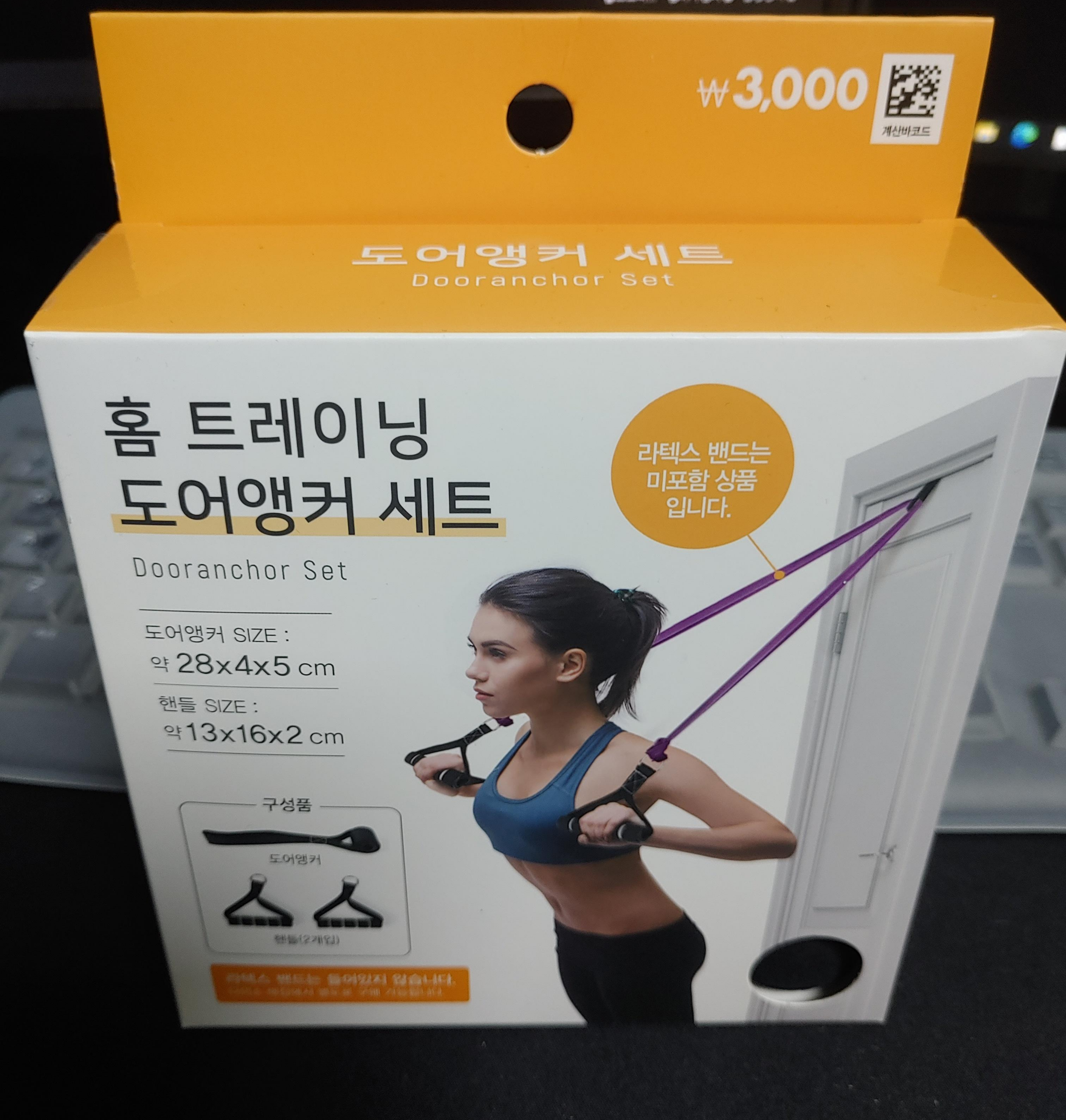 다이소 내돈내산 홈트레이닝 도어앵커 세트