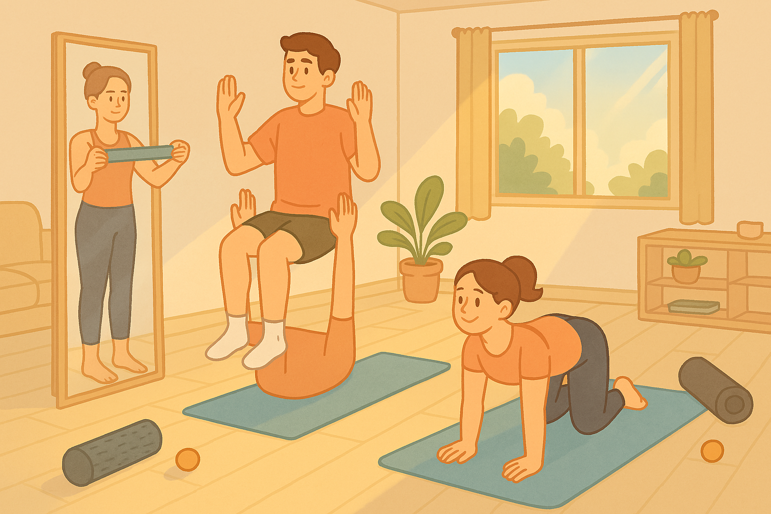 체형 교정 홈트 루틴