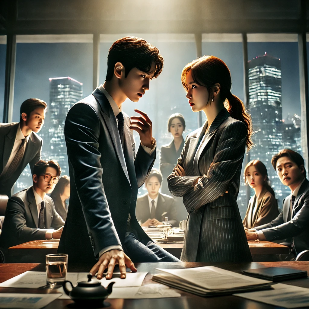 협상의기술의 한 장면을 나타내는 이미지