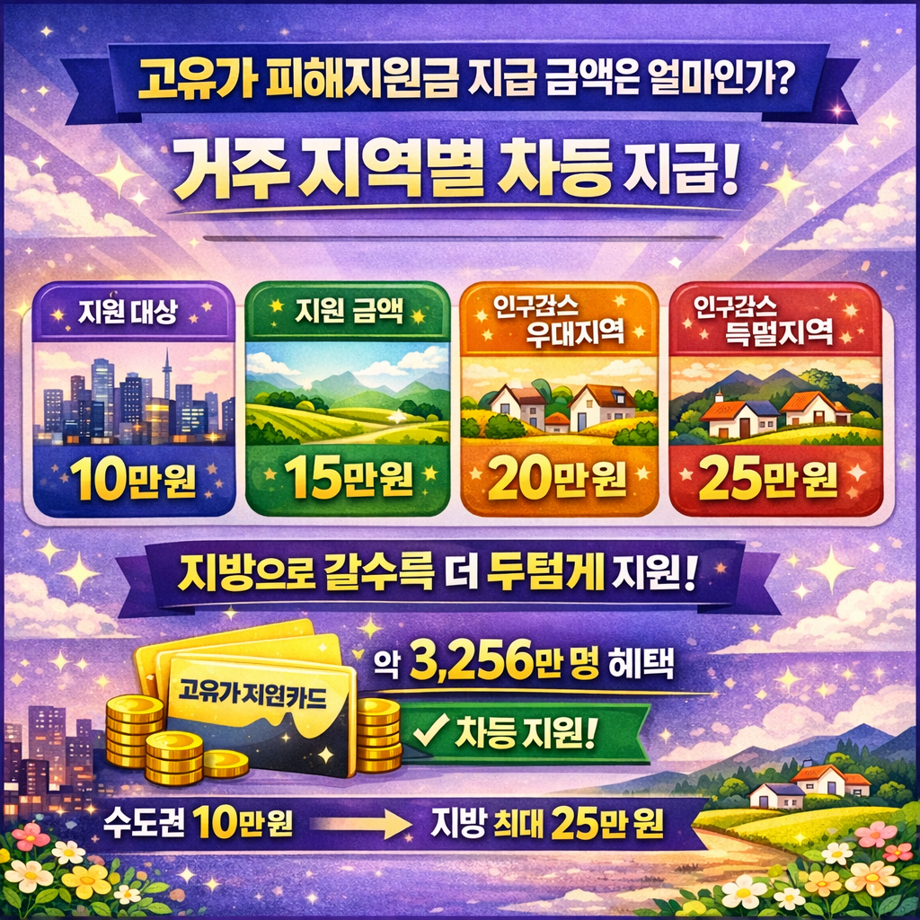 고유가 피해지원금 지급 기준