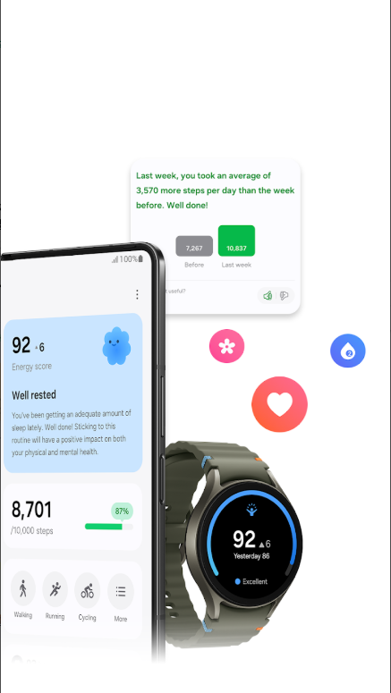 무료 만보기 앱, Samsung Health, 삼성 헬스