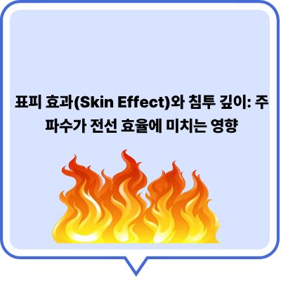 표피 효과(Skin Effect)와 침투 깊이: 주파수가 전선 효율에 미치는 영향