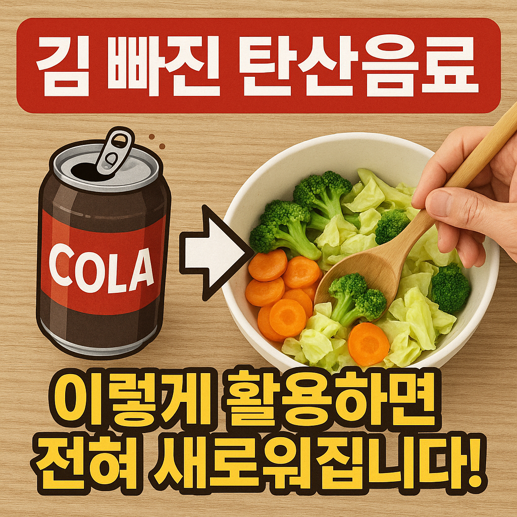 김 빠진 탄산음료, 이렇게 활용하면 전혀 새로워집니다!