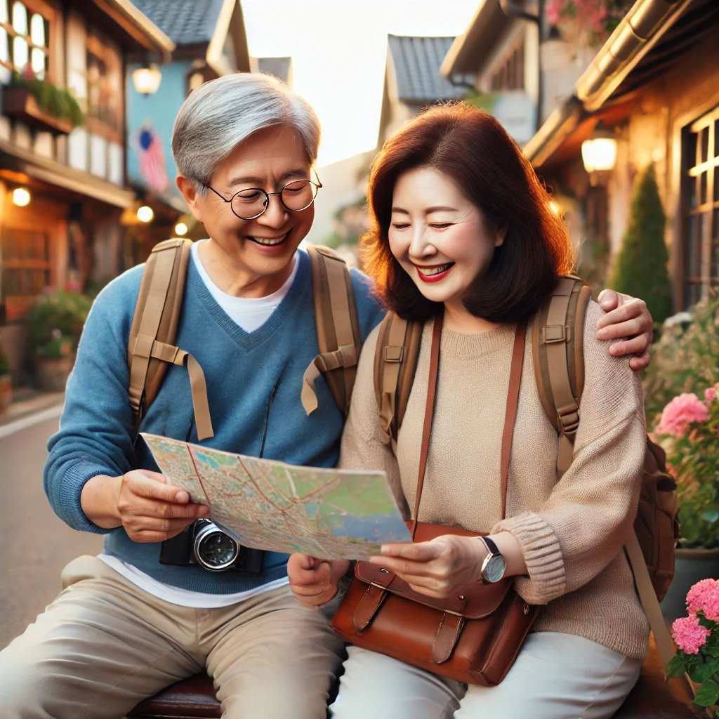 시니어 배낭족 트렌드 관련 사진