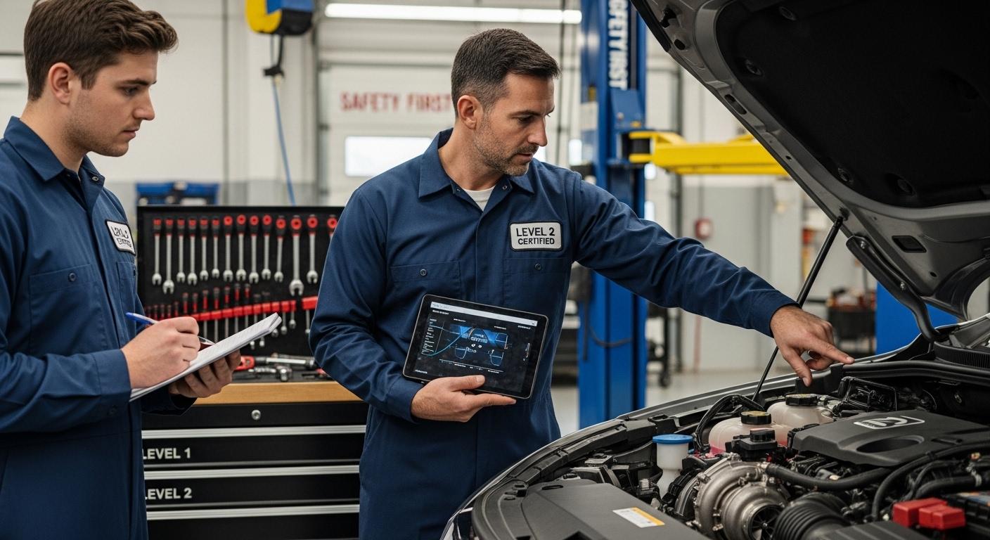 자동차정비 2급 1급 차이