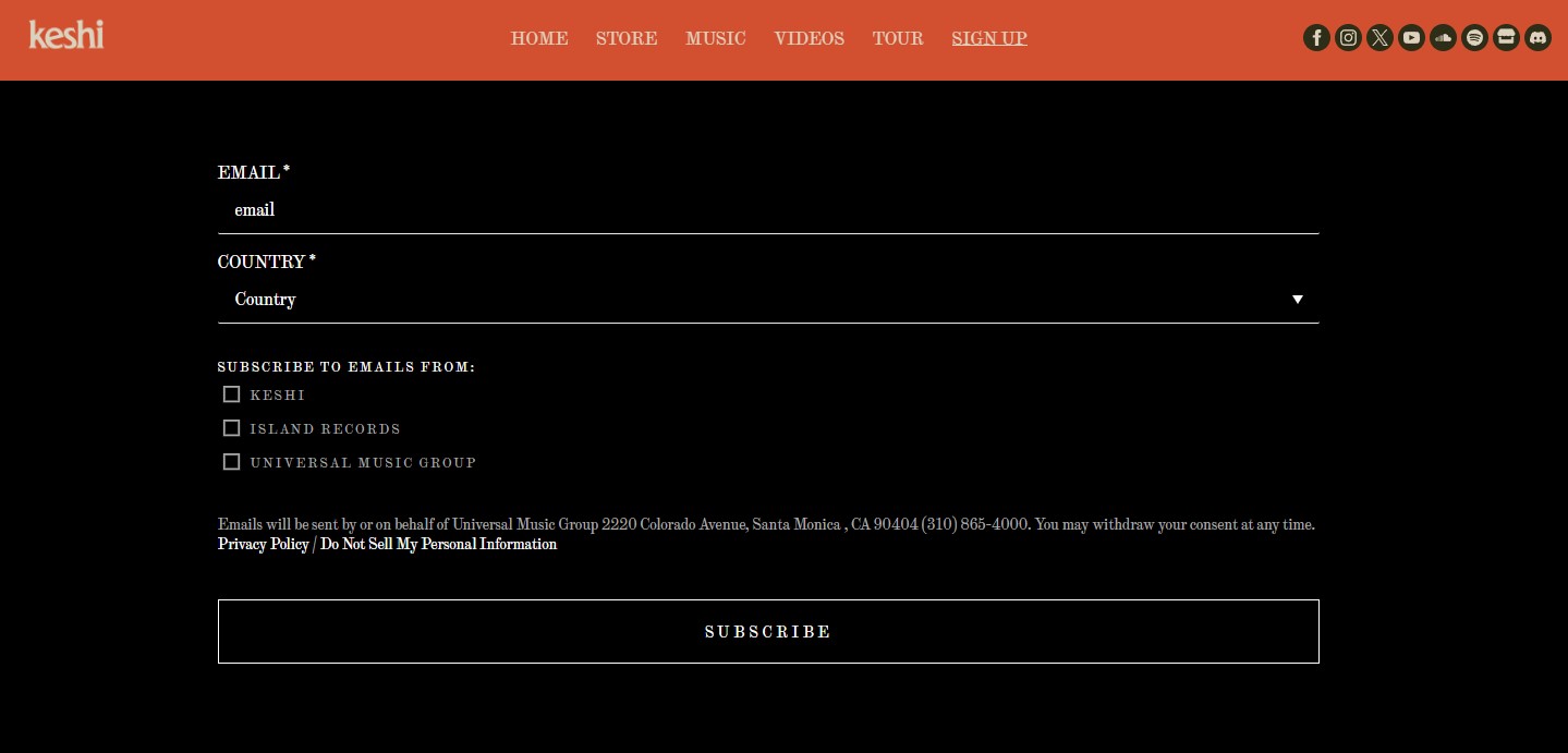케시 내한공연 선예매 코드받기