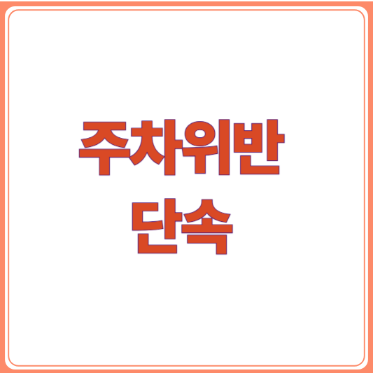 주차위반 과태료 총정리! 단속 기준부터 납부 방법까지