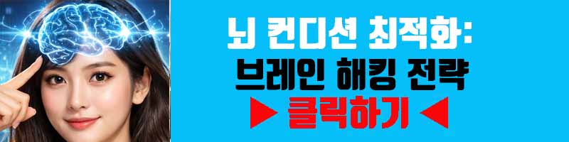 뇌 컨디션 최적화: 브레인 해킹 전략