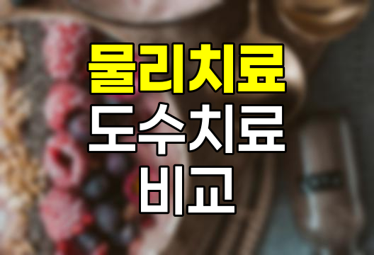 물리치료와 도수치료의 효과와 비용 분석