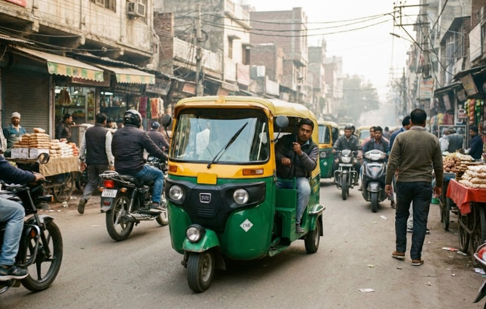 여긴 정말 정말 큰 시장 골목인데, 훨씬 더 좁은 곳도 잘 다닙니다.